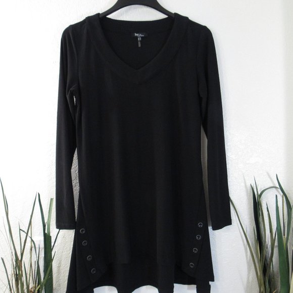 Ivy Beau Dresses & Skirts - Ivy Beau Womens Dress Sz 6 Black Shift Long Sleeve
